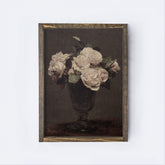 Dark Vintage Flowers Still Life A281